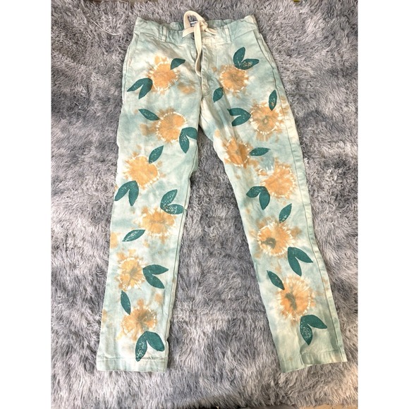 Jungmaven Pants - Jungmaven Seaside Pant Women's Floral AOP Limited Cotton Hemp size Small